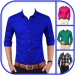 man formal shirt photo suit editor android application logo